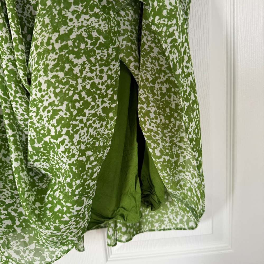 Abercrombie & Fitch Green Patterned Mini Dress - Picture 3 of 13
